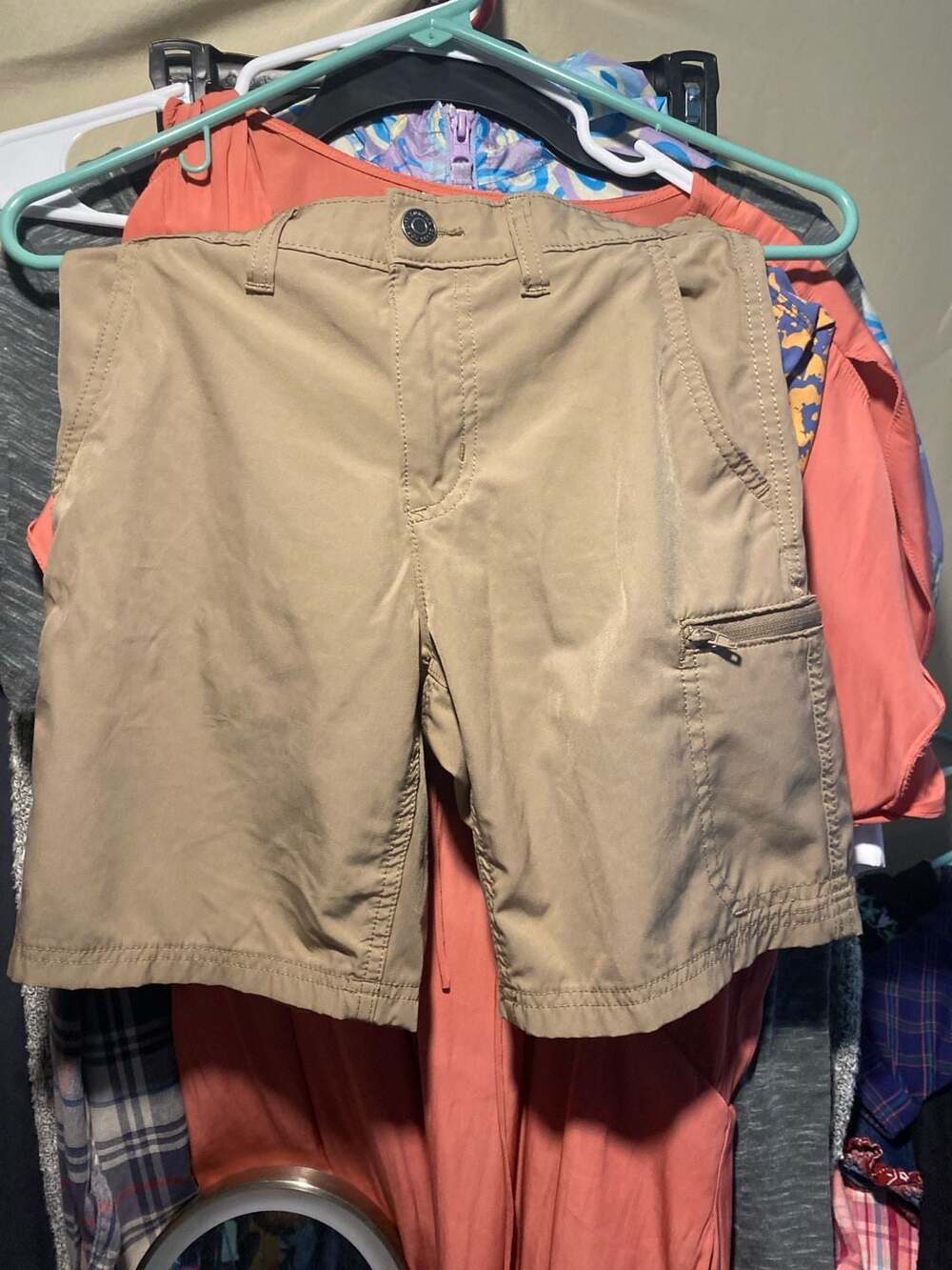 Sonoma Goods For Life Boys Size 10 Tan Performance Cargo Trail Shorts